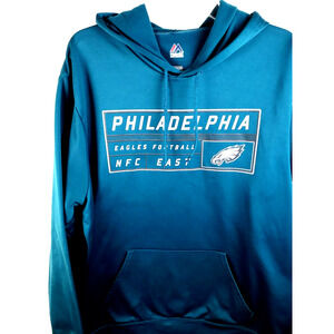 Philadelphia Eagles Hoodie Mens XL Sweatshirt Green Pullover Pocket Soft fleece